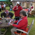 Duncan blows out the candle.